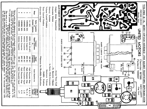 987368 Chevrolet; United Motors (ID = 127076) Autoradio