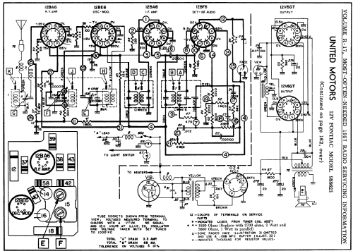 988623 Pontiac 12V; United Motors (ID = 134586) Car Radio