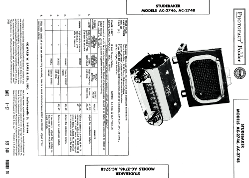 AC-2746 Studebaker; United Motors (ID = 1784634) Autoradio