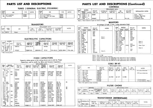 Delco 3748611 Corvette; United Motors (ID = 783626) Car Radio