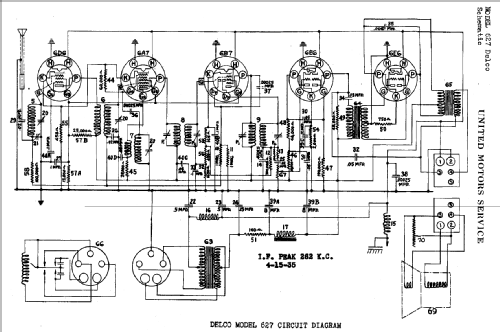 Delco 627; United Motors (ID = 783015) Car Radio