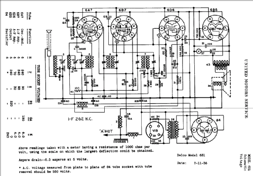 Delco 631; United Motors (ID = 783180) Car Radio