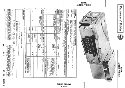 Delco 981813 Buick Selectronic; United Motors (ID = 2428473) Car Radio