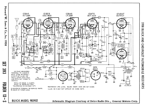 Delco 981902 Buick; United Motors (ID = 2567045) Car Radio