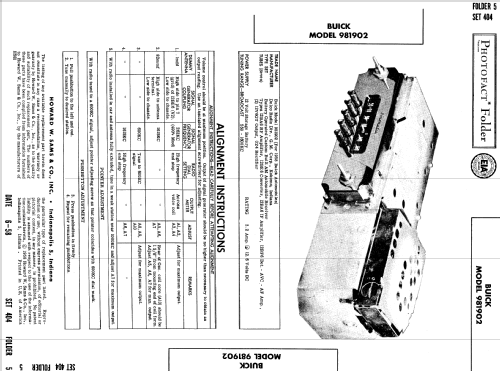 Delco 981902 Buick; United Motors (ID = 815011) Car Radio