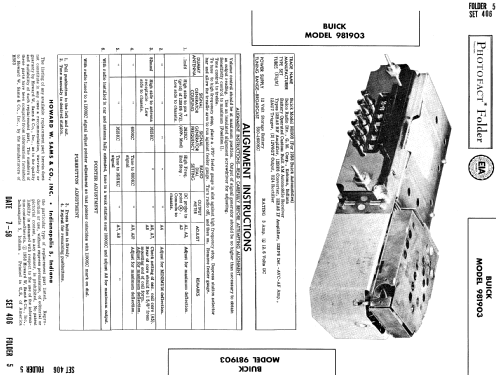 Delco 981903 Buick Wonder Bar; United Motors (ID = 810321) Car Radio