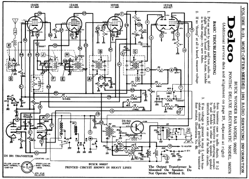 Delco 983578 Pontiac deLuxe Electramatic; United Motors (ID = 168749) Car Radio