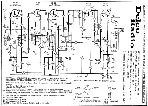 Delco 983874 Pontiac; United Motors (ID = 176698) Car Radio