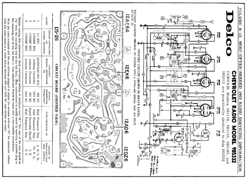 Delco 985158 Corvair; United Motors (ID = 168776) Car Radio