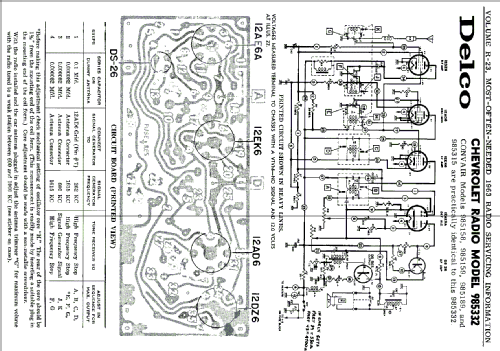 Delco 985332 Convair; United Motors (ID = 783706) Car Radio