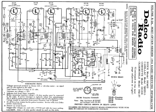 Delco 985396 Corvette; United Motors (ID = 176545) Car Radio