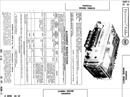 Delco 988823 Pontiac; United Motors (ID = 798820) Car Radio