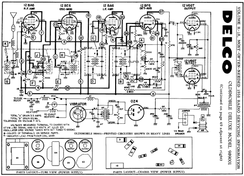 Delco 989001 Oldsmobile deLuxe; United Motors (ID = 137428) Car Radio