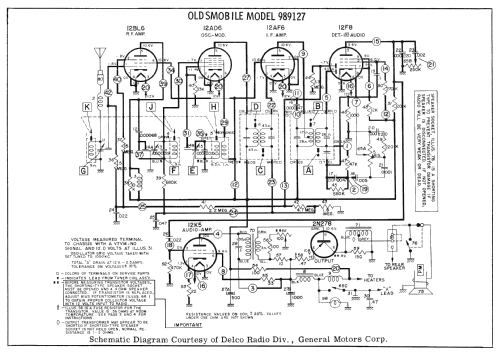 Delco 989127 Oldsmobile; United Motors (ID = 2580959) Car Radio