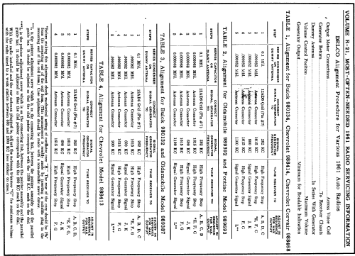 Delco 989387 Oldsmobile; United Motors (ID = 143297) Car Radio