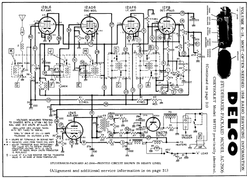 Delco AC-2906 Studebaker-Packard; United Motors (ID = 137124) Car Radio