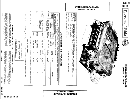 Delco AC-2906 Studebaker-Packard; United Motors (ID = 787967) Car Radio