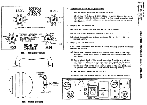 Delco R1400; United Motors (ID = 782615) Radio