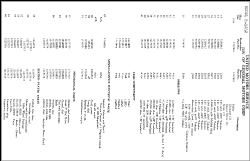 Delco R-1242 ; United Motors (ID = 311010) Radio