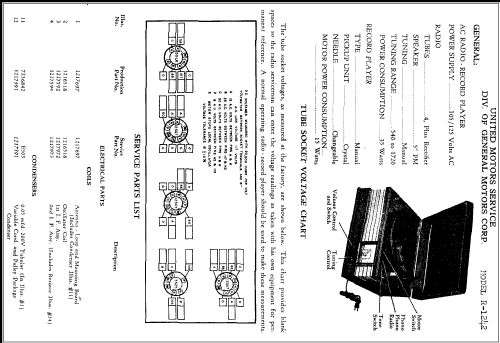 Delco R-1242 ; United Motors (ID = 311011) Radio