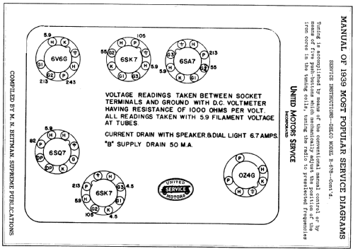 Delco R-678; United Motors (ID = 209744) Car Radio