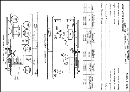 Delco R-1238; United Motors (ID = 310993) Radio