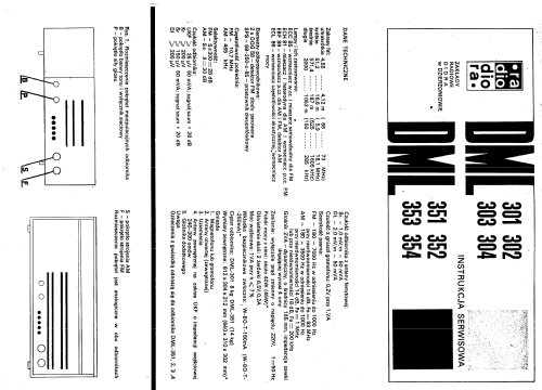 Harfa DML-353; Unitra DIORA - (ID = 1424389) Radio