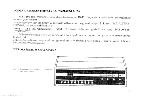 Meluzyna WST-101; Unitra DIORA - (ID = 1441514) Ampl/Mixer
