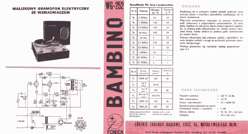 Bambino WG252; Unitra FONICA, (ID = 2229991) R-Player