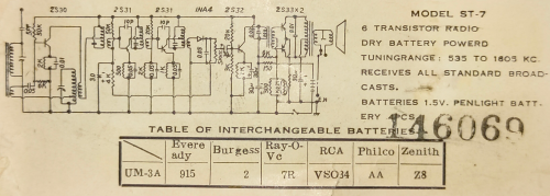 USHA Deluxe Super Transistor ST-7; Unknown - CUSTOM (ID = 2781927) Radio