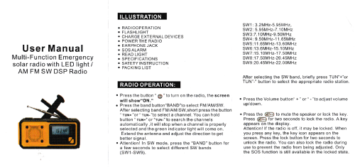 Emergency Radio Model No. 376; Unknown - CUSTOM (ID = 2840777) Radio