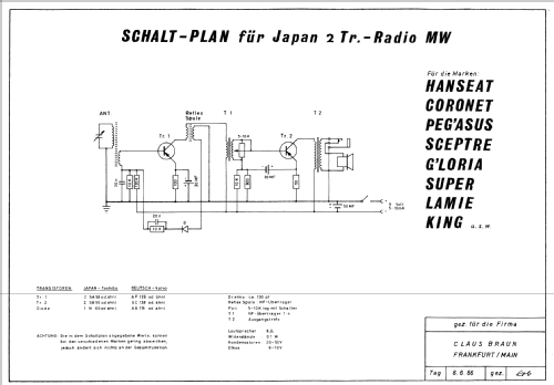 Hammer Super 2 Transistor Boy's Radio ; Unknown - CUSTOM (ID = 895483) Radio