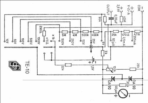 Analog Multimeter TE-10; Honor; where? (ID = 1322999) Ausrüstung