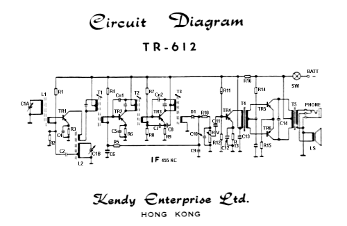 6 Transistor TR-612/9V; Kendy Electronics (ID = 2717875) Radio