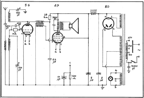 Récepteur à 3 lampes ; Unknown - CUSTOM (ID = 1860781) Radio