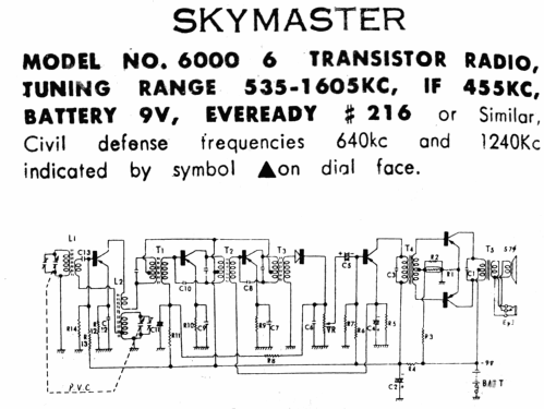 6000; Skymaster New York (ID = 956463) Radio