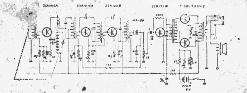 Gyonne 6 Transistor HT-6066; Usui Denki Co., Ltd. (ID = 1904996) Radio