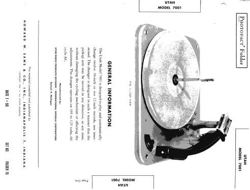 7001 ; Utah Radio Products (ID = 1568146) Sonido-V