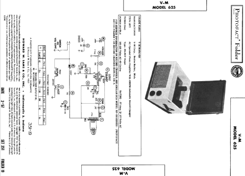 Automatic Record Changer 625 R-Player V-M VM Voice of |Radiomuseum.org