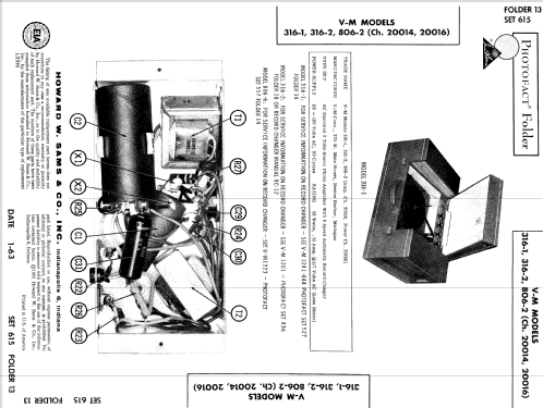 316-1 Ch= 20014 + 20016; V-M VM Voice of (ID = 546475) Sonido-V