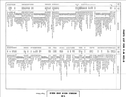 402-D ; V-M VM Voice of (ID = 497873) Reg-Riprod