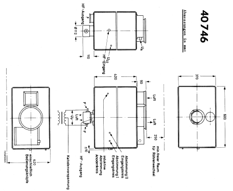 Verstärkereinheit 40746; Valvo GmbH, (ID = 219720) RF-Ampl.