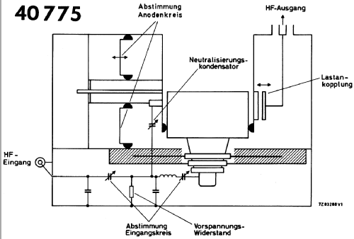 Verstärkereinheit 40775; Valvo GmbH, (ID = 224041) RF-Ampl.