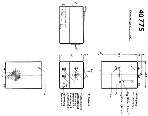 Verstärkereinheit 40775; Valvo GmbH, (ID = 224042) RF-Ampl.