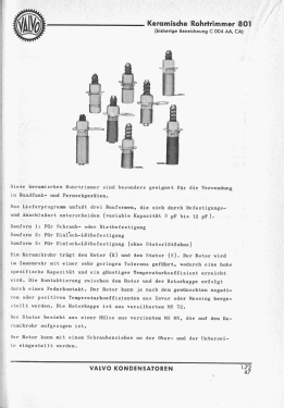 Keramische Rohrtrimmer 801; Valvo GmbH, (ID = 3036441) Radio part