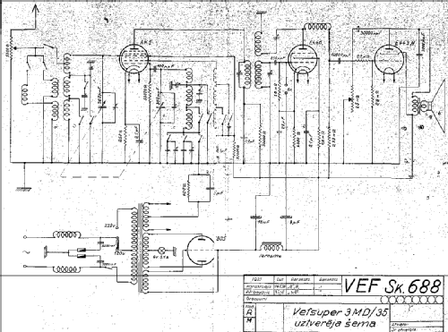 VEF Super 3MD/35; VEF Radio Works (ID = 541405) Radio