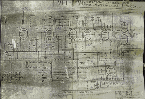 Vefsuper 7MD34; VEF Radio Works (ID = 427869) Radio