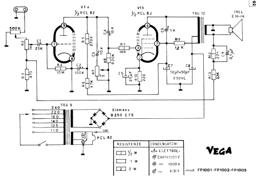 Amplificatore Fono FP1001; Vega, BP Radio, (ID = 2697706) Verst/Mix