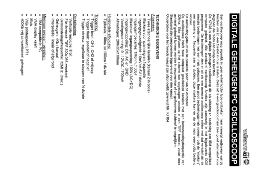 Oscilloscope PC à mémoire numérique K7103; Velleman, SA; Legen (ID = 1187776) Equipment