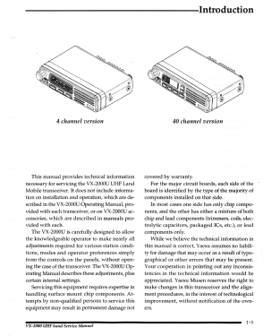 UHF Transceiver VX-2000U; Vertex Standard Co. (ID = 2882048) Commercial TRX